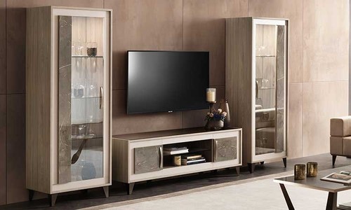 Elegante stilvolle wohnwand - stilvolle, tv