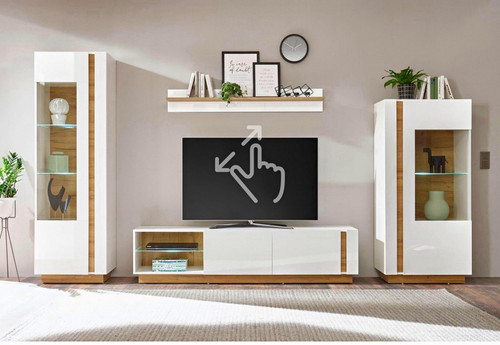 Wohnwand möbel set - tv-möbel,