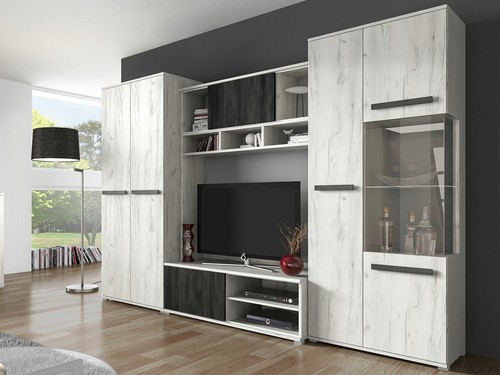Wohnwand lowboard elegante - lowboard,