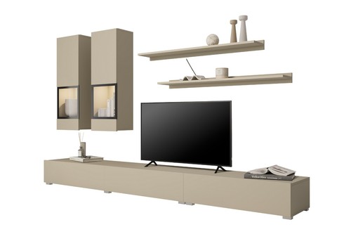 Wohnwand baros teilig 270 cm - 6-teilig,