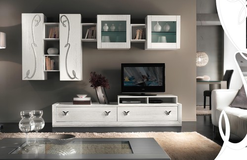 Wohnwand vitrine rtv sideboard - wohnwand,