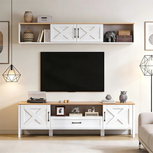 2er wohnwand set - tv, schrank